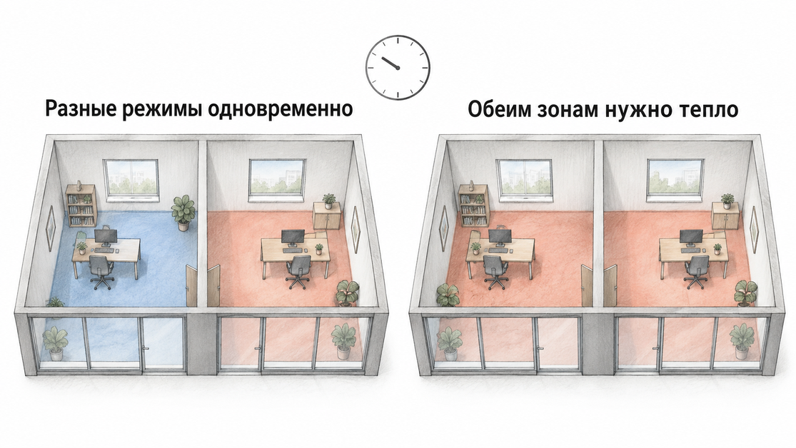 Совпадение режимов во времени
